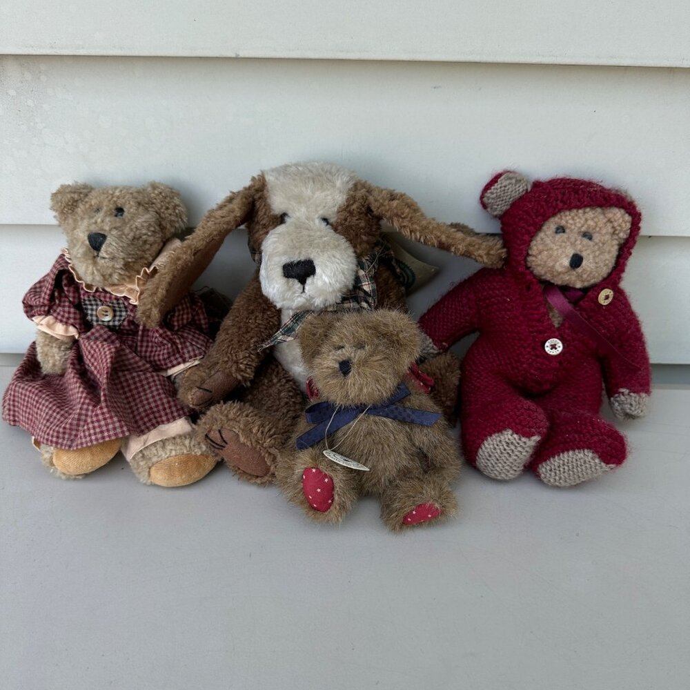 Vintage Boyd's Bears & Friends Plush Lot - 4 Collectible Bears